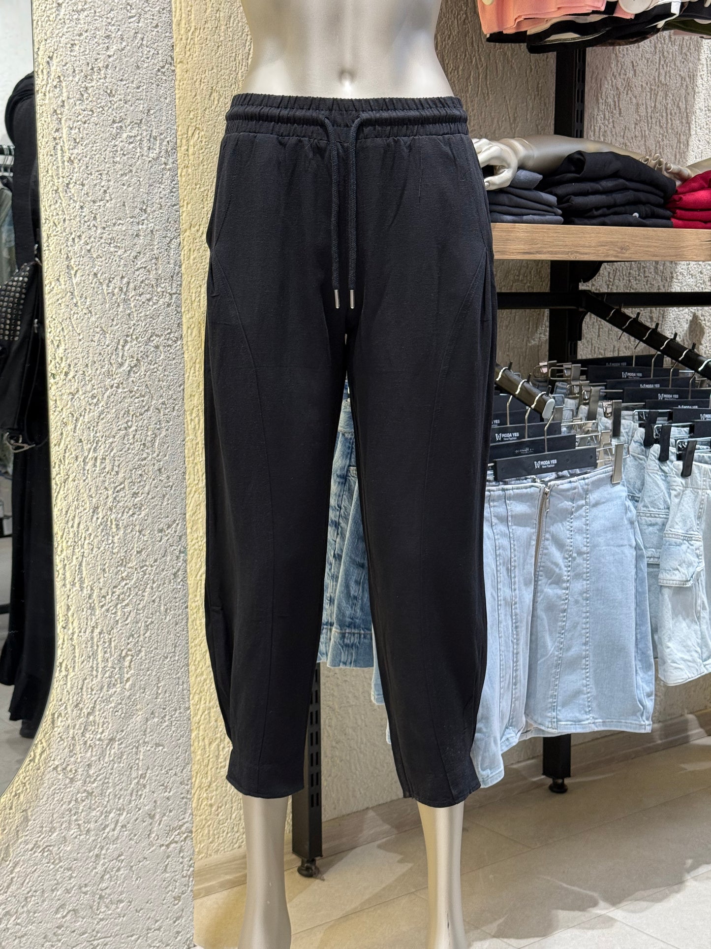 Pile Paça Keten Pantolon