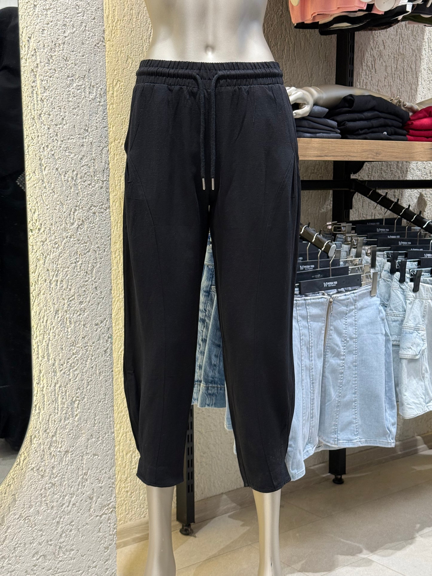 Pile Paça Keten Pantolon