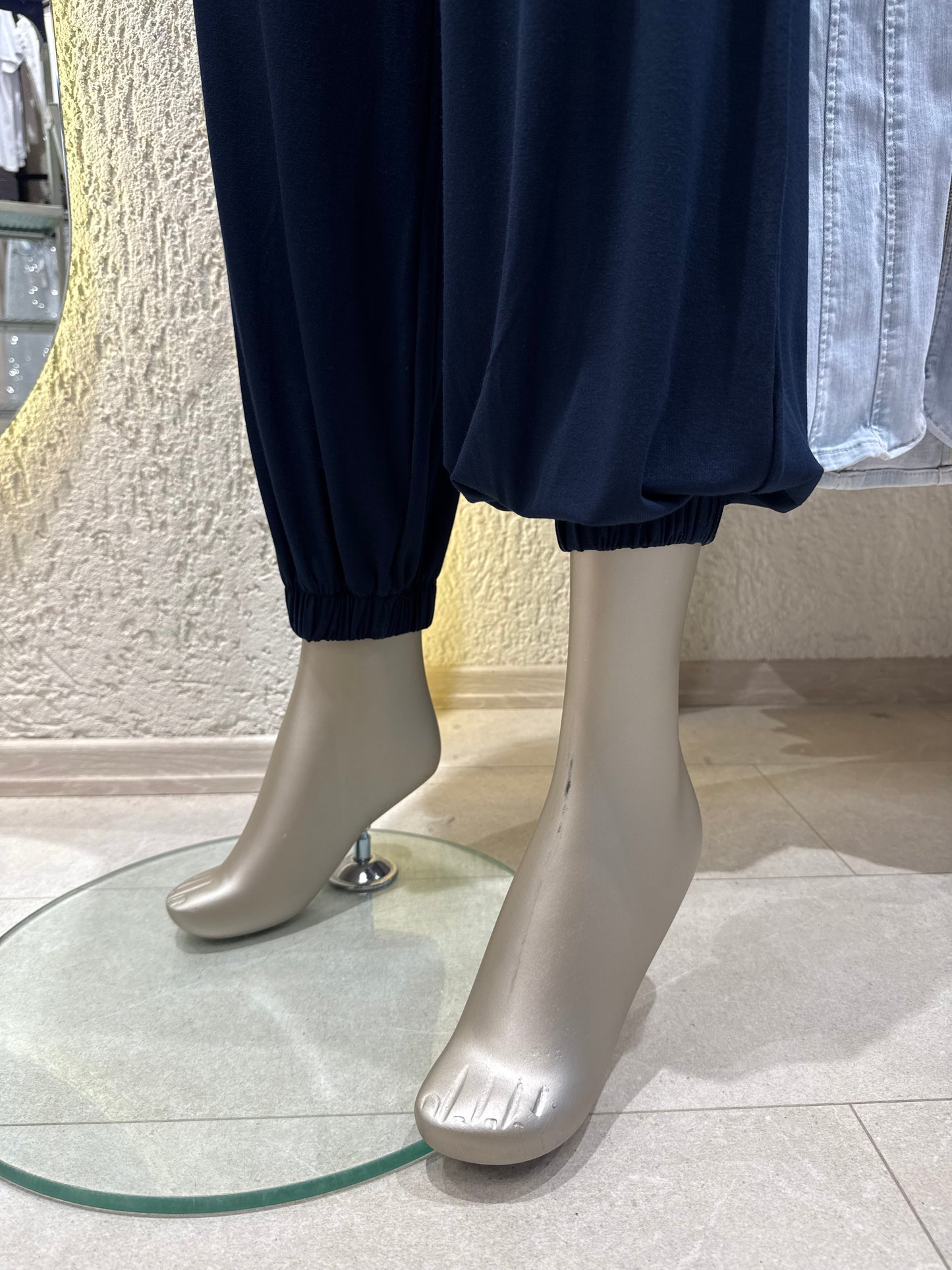 Organik Bambu Kumaş Paça Lastik Şalvar